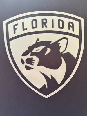 NHL FLORIDA PANTHERS HOCKEY VINYL STICKER DECAL