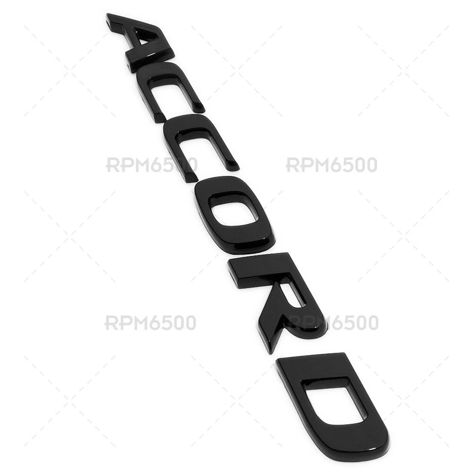 Honda 2018-2021 Accord Sport Gloss Black Logo Nameplate Emblem - Image 3 of 4