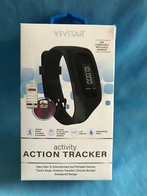 New Vivitar Activity Fitness Action Exercise Step Calorie IOS & Android Tracker