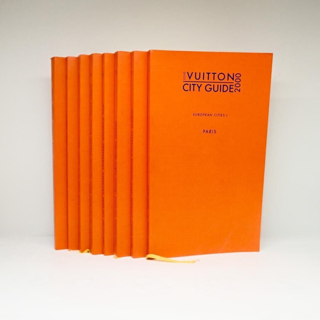 Louis Vuitton City Guide Books 2001 & Holder English Version Complete 8  Books Eu