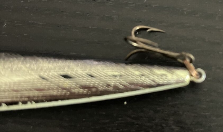 Leurre Rebel Vintage #101 Argent Minnow - Boîte D'Origine Et Papier - 3 1/2"