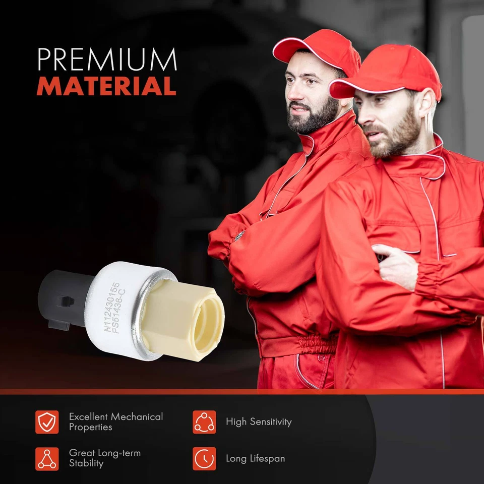 Interruptor de presión de ciclismo de embrague de aire acondicionado para Chevrolet C1500 Suburban GMC Yukon Buick Foto 3 de 4