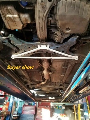 3 PT FRONT LOWER TRI BAR CHASSIS BRACE 03-12 COROLLA/00-06 CELICA ULTRA RACING - Picture 1 of 4