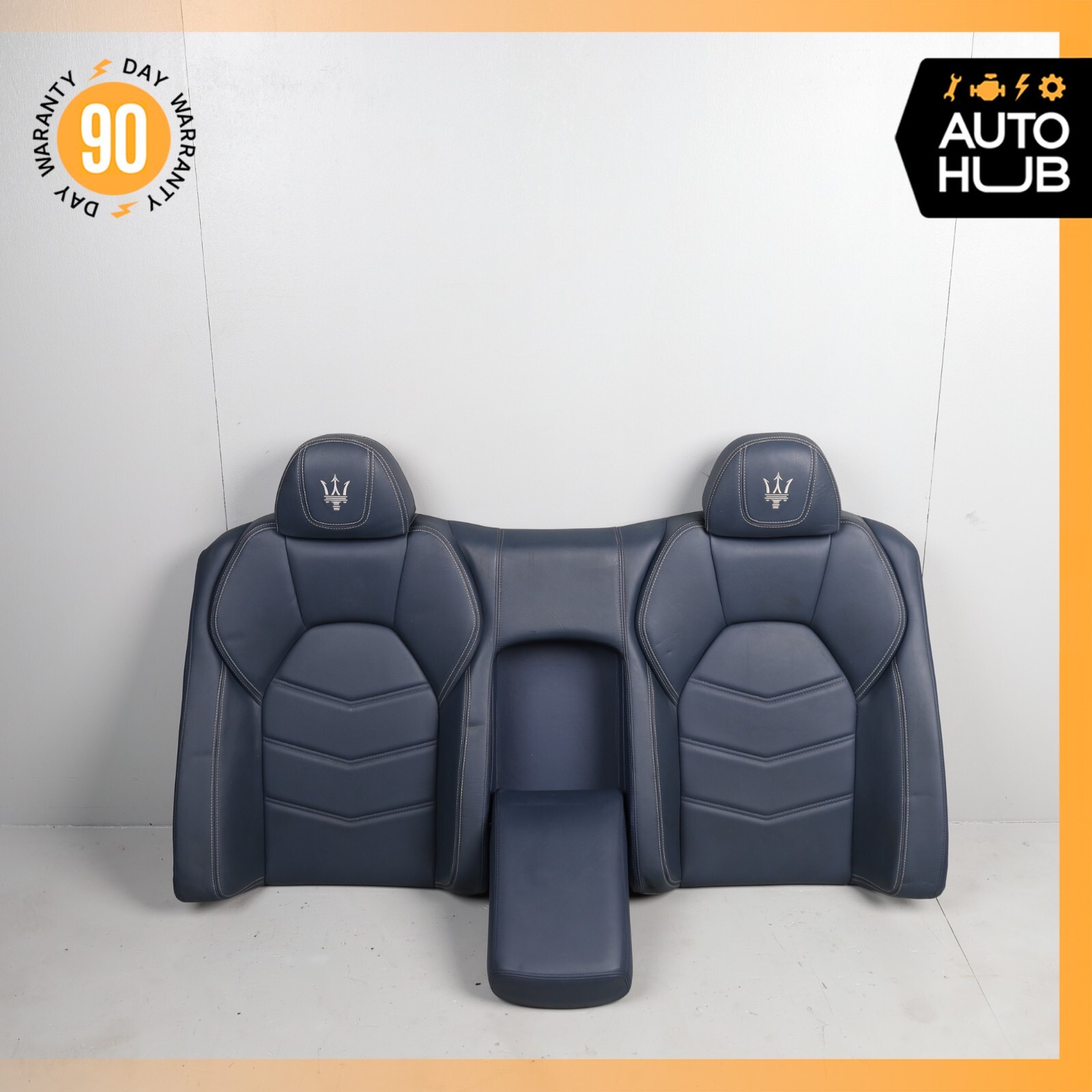 13-18 Maserati GranTurismo M145 S Rear Upper Top Seat Cushion Blue OEM