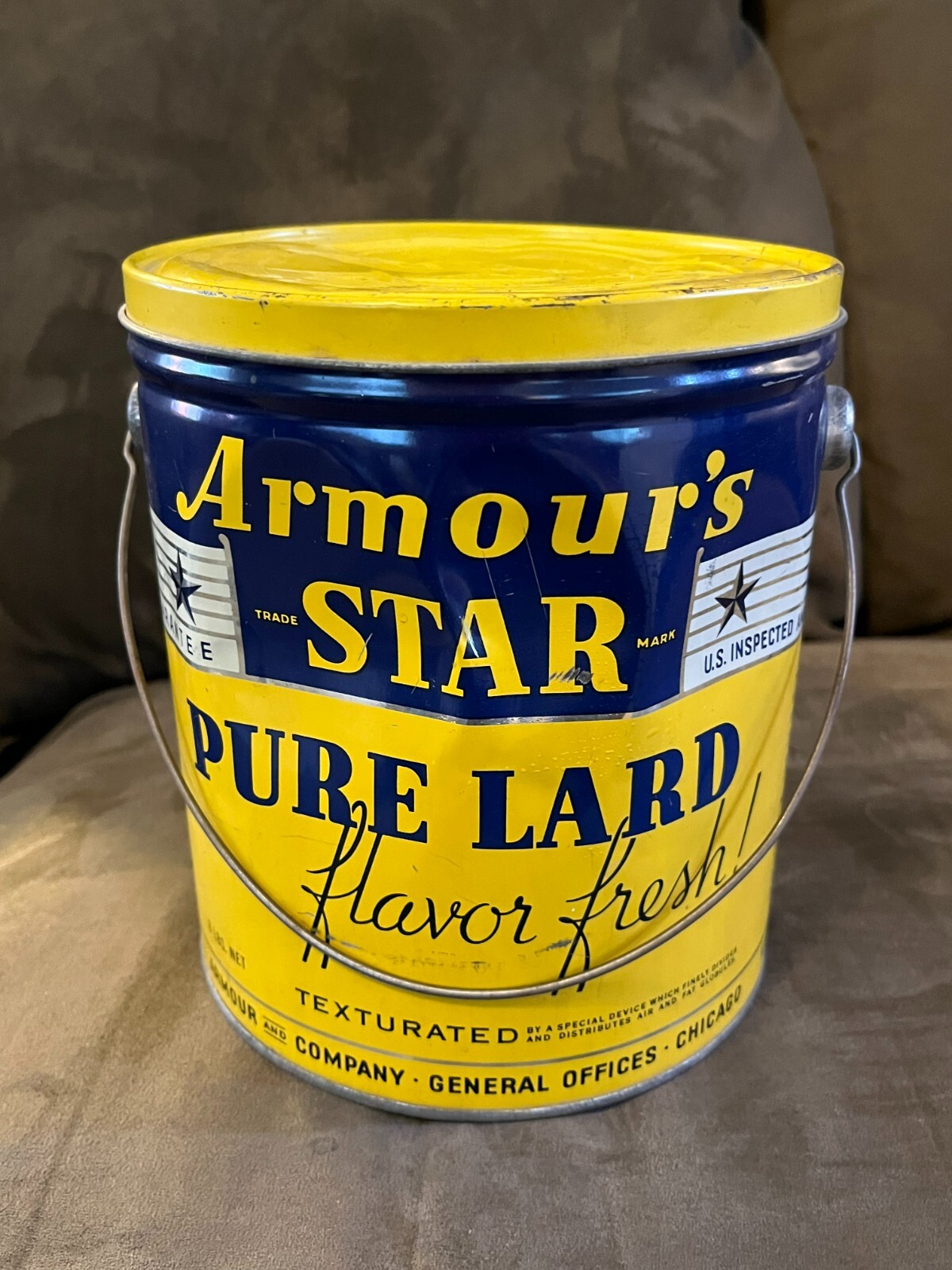 Armour's Star Pure Lard. Flavor Fresh. Texturated! Large 8 Lb Tin Bucket. eBay