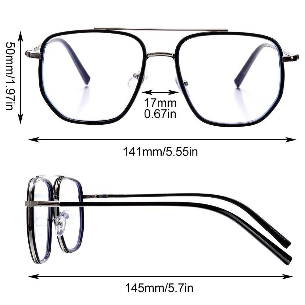 UV Protection Reading Glasses Flat Mirror Eyewear Anti Blue Light