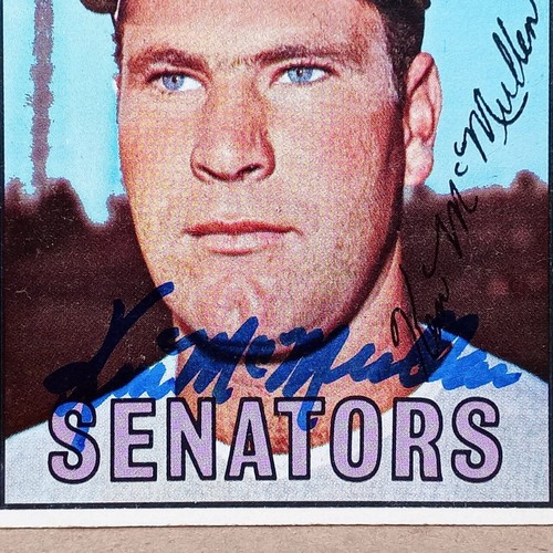 1967 Topps #47 KEN McMULLEN Signed Autographed Card WASHINGTON SENATORS - Picture 2 of 3