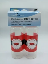 Arkansas Razorbacks NCAA (Baby Fanatic) Infant Bottle (Set of 2) BPA Free NEW
