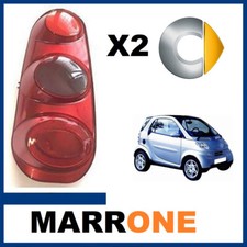 COPPIA FANALE POSTERIORE DX SX PER SMART FORTWO DAL 4-2002 AL 2006 SOLO PLASTICA
