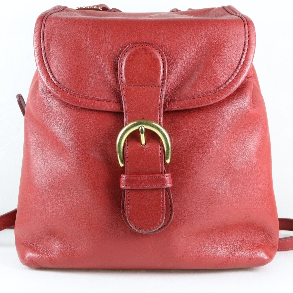 vintage coach old red 赤 sonoma backpack Old Coach Leather 2WAY Mini Backpack Shoulder Bag Red 4152