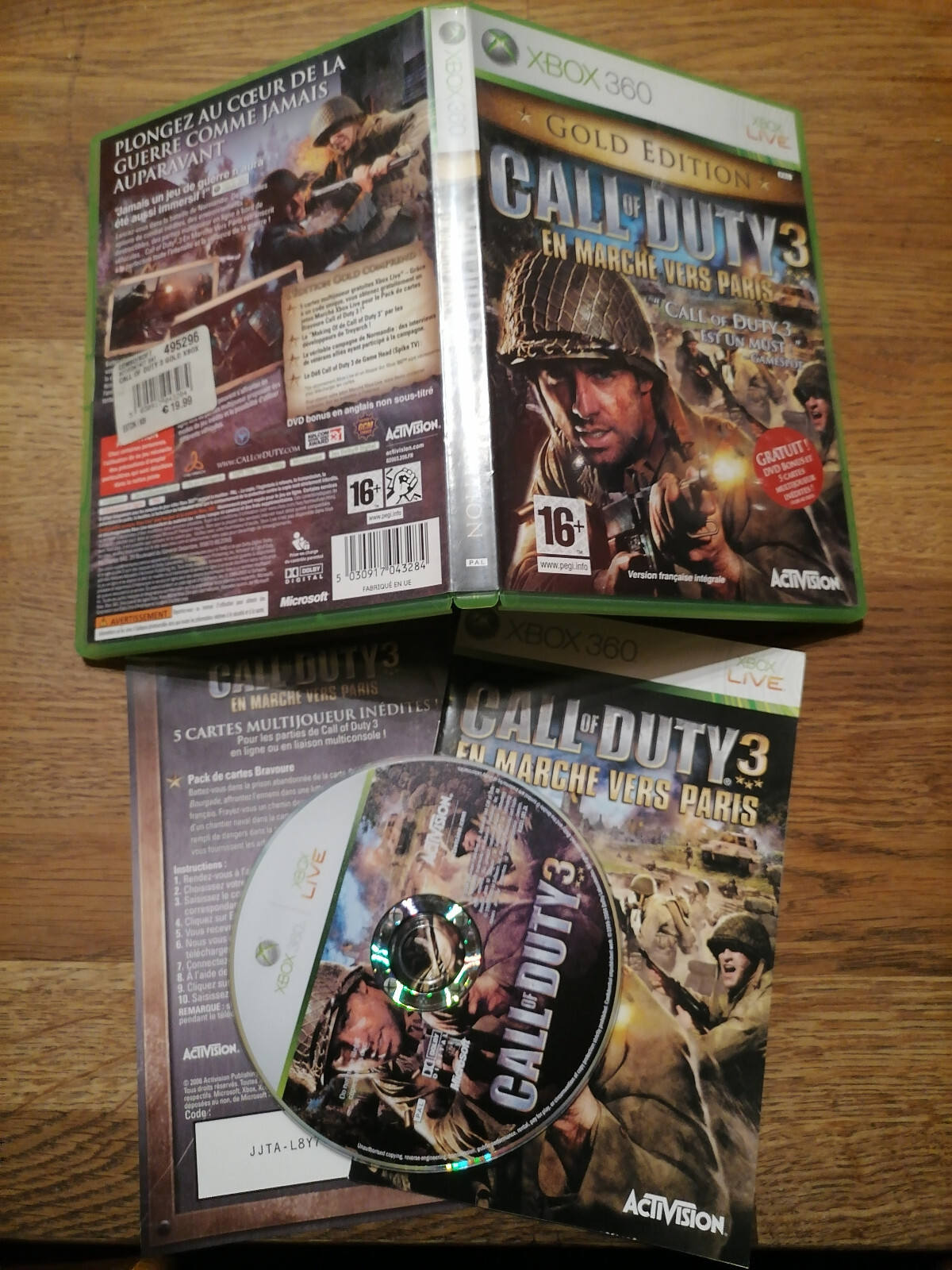 Call of Duty 3 En Marche vers Paris - Gold édition VF [Complet] / Xbox 360