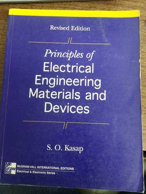 Principles of Electrical Engineering Materials and Devices 
