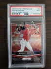Shohei Ohtani 2018 Panini Chronicles #23 Ruby Wave Prizm /199 Rookie PSA 9 Mint