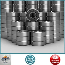 100 Pack 608-2RS Skateboard Bearing, Rolling Bearings, 8x22x7mm 608rs Bearing