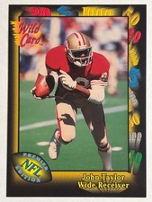 1991 Wild Card #102 John Taylor San Francisco 49ers