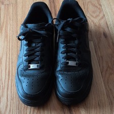 Nike Air Force 1 '07 Low Triple Black Low Top Leather Men  s Sneakers