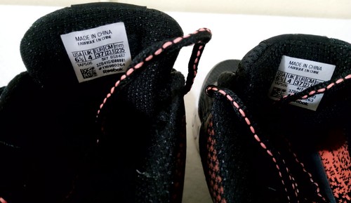 Reebok Women's Black & Orange Athletic Sneaker Shoes - Worn Once - Sz 6-1/2 - Picture 6 of 7