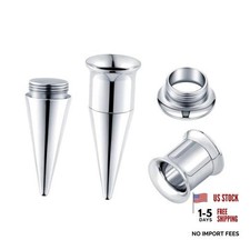 Stainless Steel Ear Taper Kit Piercing Tunnels 1/2" 12mm Style A Silver