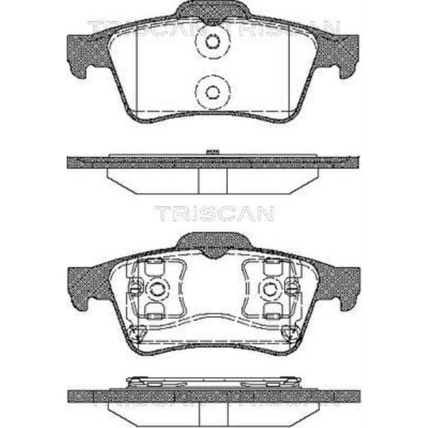 Triscan BremsbeläGe Hinten FüR Renault Espace IV Laguna II Nissan Primera Kombi-image