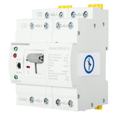 Automatischer Transferschalter, ATS G2R 4P 63A DINSchiene Dual Power Automati...