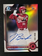 2022 1st Bowman Draft #CDA-JBD Justin Boyd Chrome Refractor Autograph /499