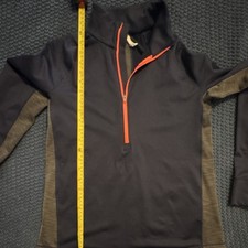 Under Armour ColdGear Youth Large YLG 1/4 Zip Pullover Black Athletic Top