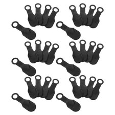 100 Pcs Silicone Non-slip Covers Hanger for Home Black Grips Clothes Rack Pads