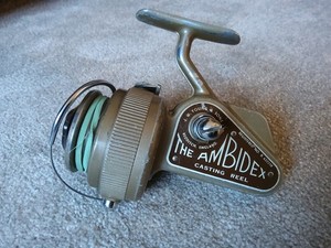 Moulinet De Pêche Vintage Ambidex - Fabriqué En Angleterre Par J.W Young And Sons