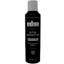 8 Pack Edge Shave Gel Fragrance Free Ultra Sensitive With Oat Meal 7 Oz Each