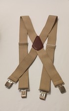 Carhartt Suspenders Men's OS Stretch Utility Khaki Tan 2" Adjustable