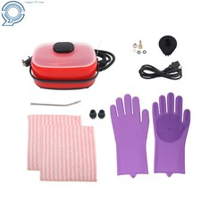 Steam Mop & Cleaner 2500W for Hardwood Floors & Auto Detailing Accessories Red