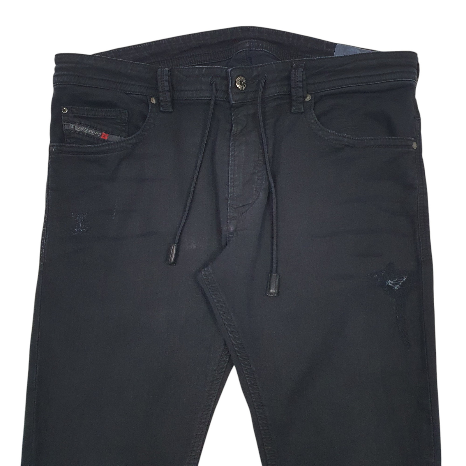 DIESEL Casual Jeans Regular Fit Black Denim Trousers Mens W34 L34 image 2