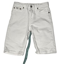 Polo Ralph Lauren White Denim Sullivan Slim Shorts Size 5