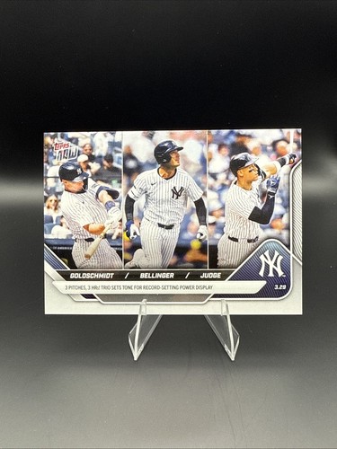 2025 Topps Now #19 Aaron Judge Paul Goldschmidt Cody Bellinger Yankees
