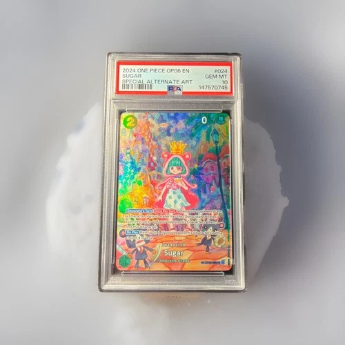2024 One Piece Sugar SP Alternate OP04-024 Wings of The Captain English PSA 10