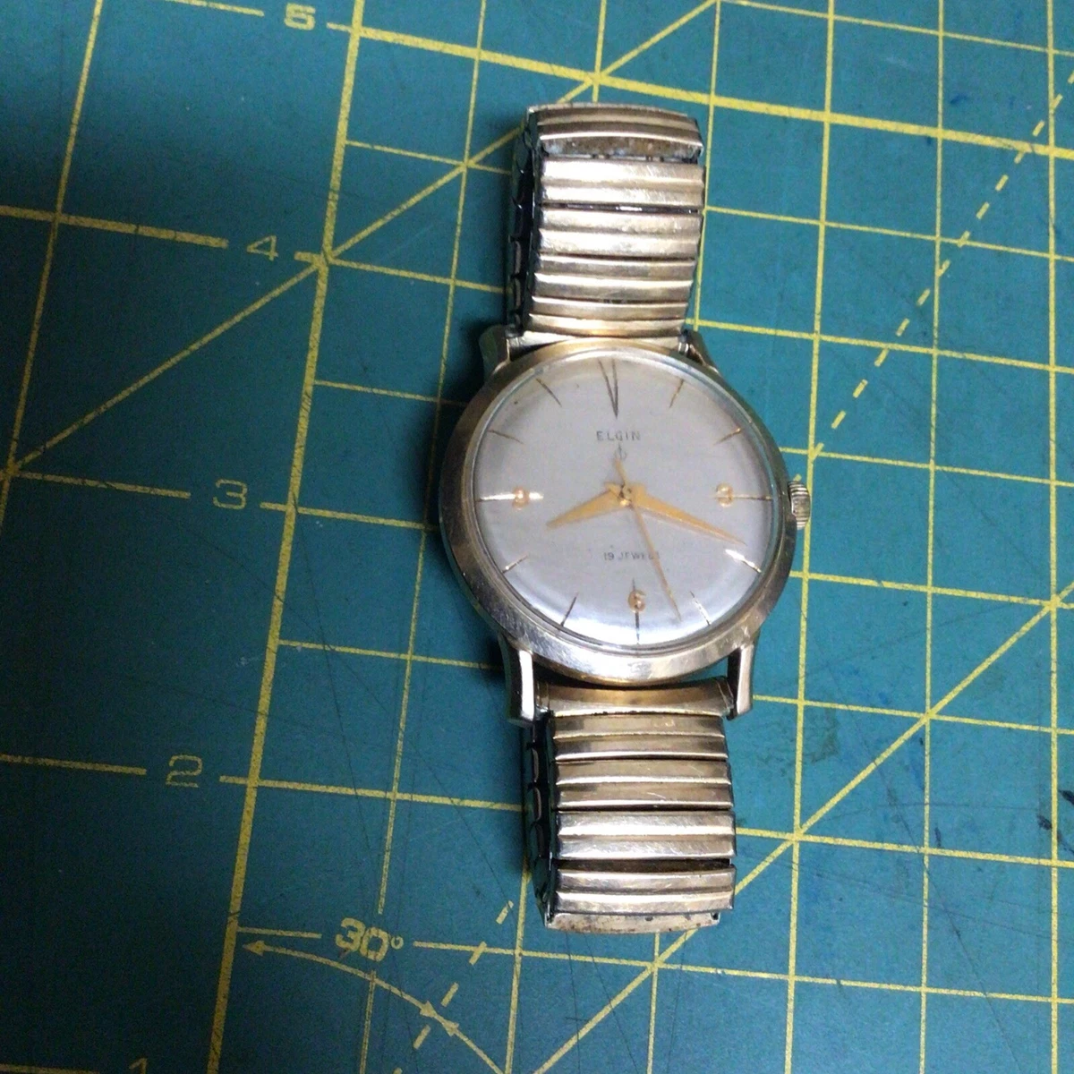 lsdd24 　Elgin 手巻きビンテージ金張 10kRGP ロカビリー Vintage Elgin Lady 10k RGP Bezel Band Swiss 15mm Watch for Parts