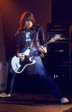 Ramones American punk rock band USA Johnny Ramone on stage in Berl- Old Photo 3