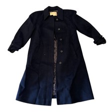 Vintage Pendleton Coat Womens 16 Blue Wool Peacoat USA MADE Double Breasted