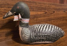 Vintage Fabric Stuffed Loon 1990's Souvenir