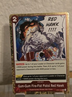 Red Hawk OP01-026 R   One Piece Card Game   Deutsch   Near Mint   Rare
