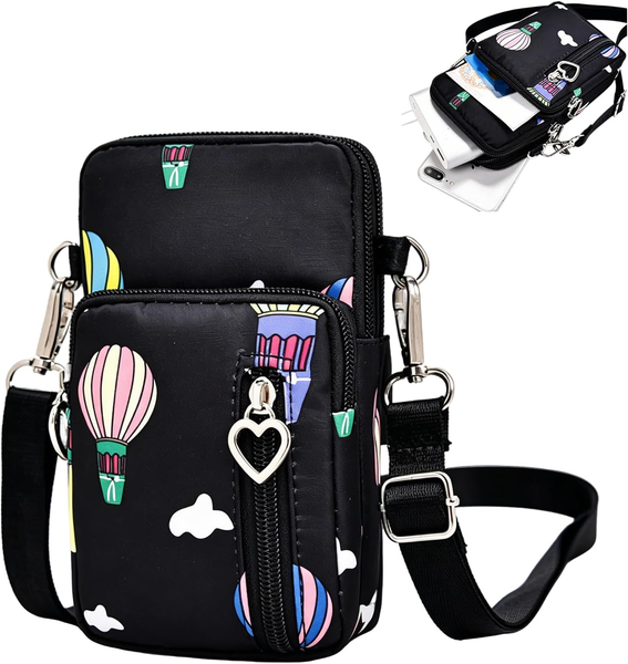 UmhäNgetasche Oxford Stoff Handytasche Schultertasche-image