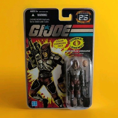 Hasbro G I Joe 25th Anniversary Zartan Master Of Disguise Foil Card Action...