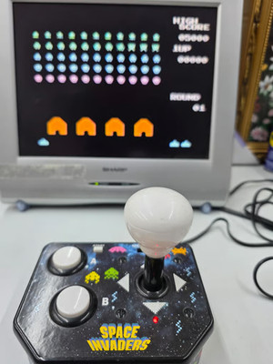 Taito Space invaders Video Game 5642 Plug N Play Arcade Joy Stick Tested Works