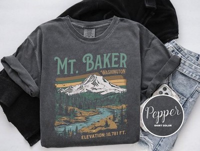 Vintage Mt. Baker Shirt Travel Gift Washington Trip Lover Tee