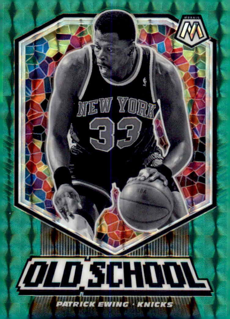 Patrick Ewing 2019-20 Panini Mosaic Old School Mosaic Green