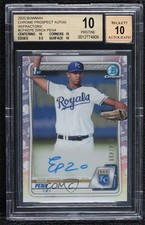 2020 Bowman Chrome Prospect Refractor /499 Erick Pena BGS 10 PRISTINE Auto 0p92