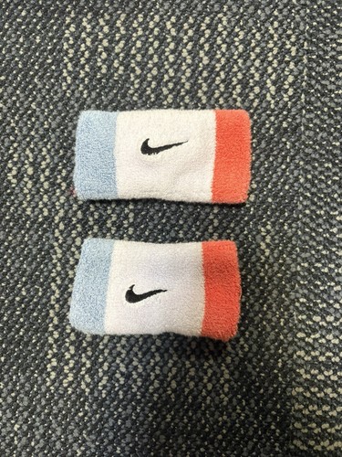 Nike Tennis Swoosh Wristband Pair Sports Double Wide Doublewide 7 pack