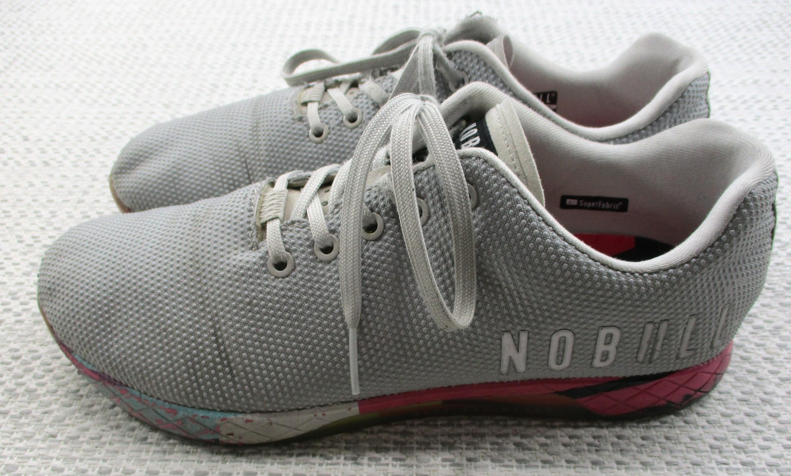 SAOLA Scarpe NOBULL Uomo Taglia 11 SuperFabric Trainer Suola Arcobaleno Sneakers Palestra Atletica