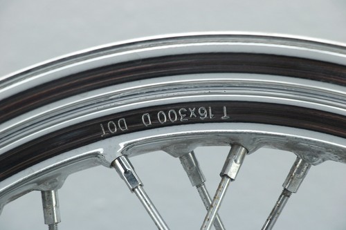 2005 Harley Softail Front 16" x 3.00" Front Wheel Rim SPOKE CHROME 3/4" #4069 - Picture 2 of 17