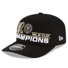 Men's New Era  Black Inter Miami CF 2025 MLS Cup Champions Locker Room 9SEVENTY